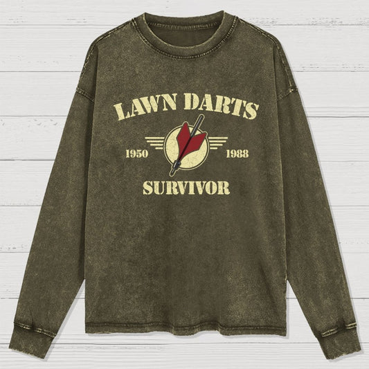 Lawn Darts Survivor Washed Long Sleeve Tee