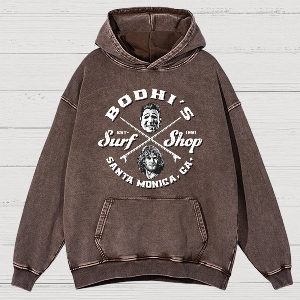 Coastal Wave Vintage Distressed Hoodie