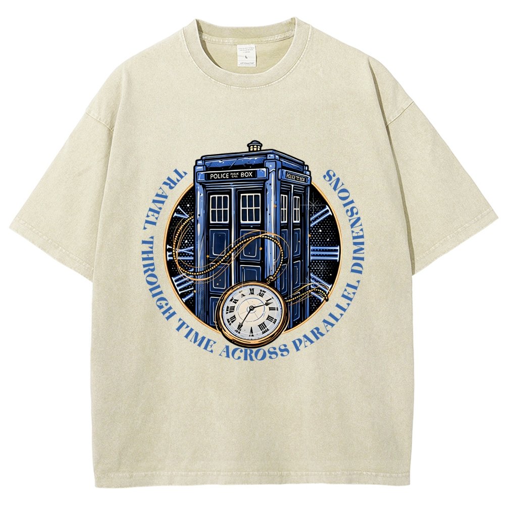 Across Parallel Dimensions Vintage Distressed T-shirt