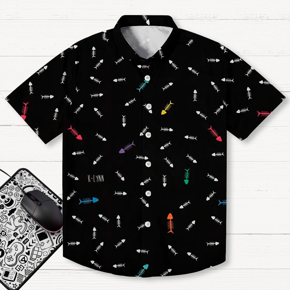 Interesting Fish Bones Geeky Shirt