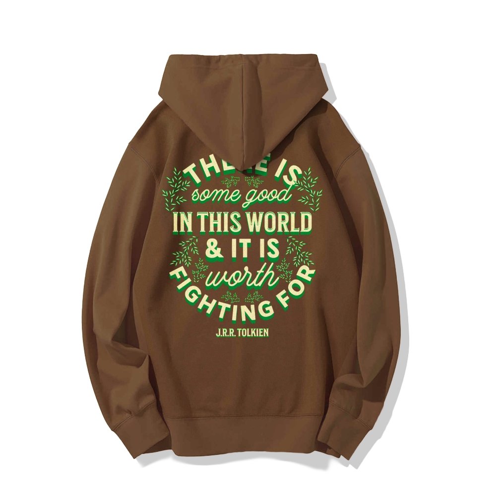 There is Some Good in This World Printed Back Unisex Cotton Hoodie
