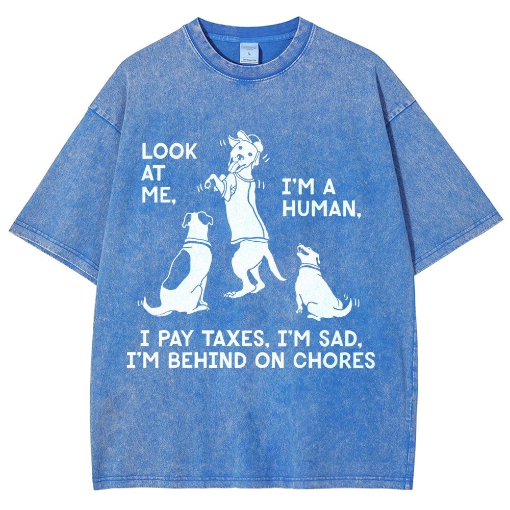 Dog Mocks Humans Vintage Distressed T-shirt