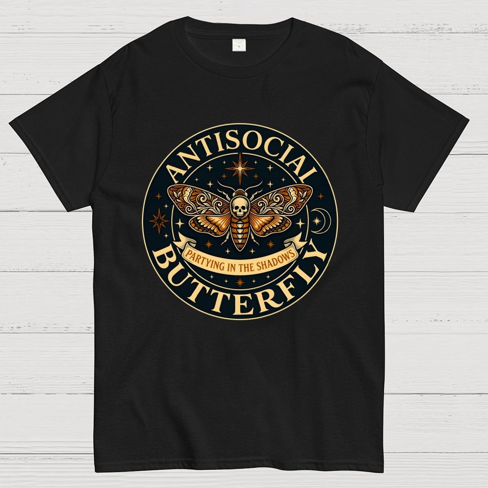 Antisocial Butterfly  Geek T-Shirt