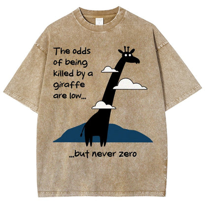 Killer Giraffe Vintage Distressed T-shirt
