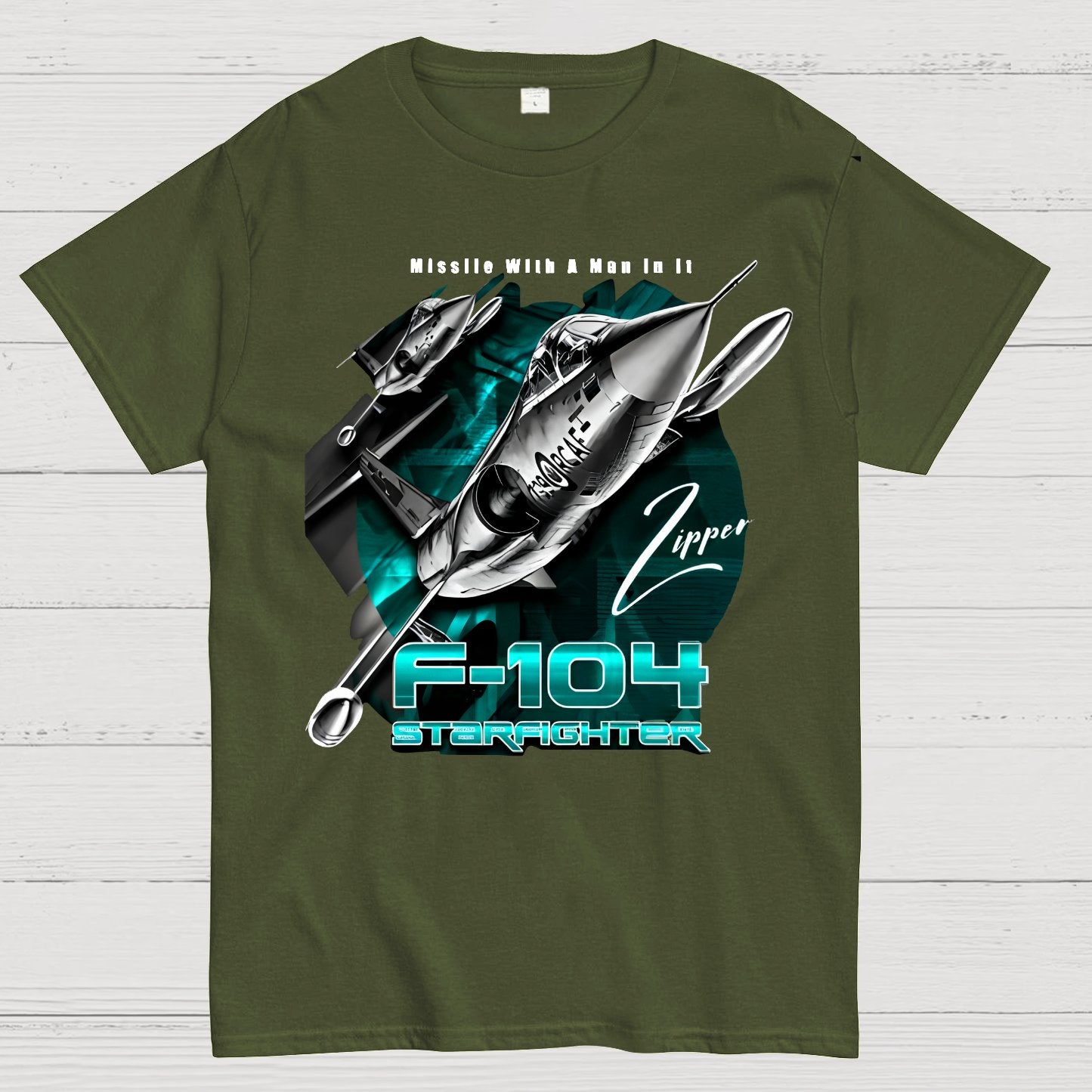 F-104 Starfighter USAF Supersonic Fighter Geek T-Shirt