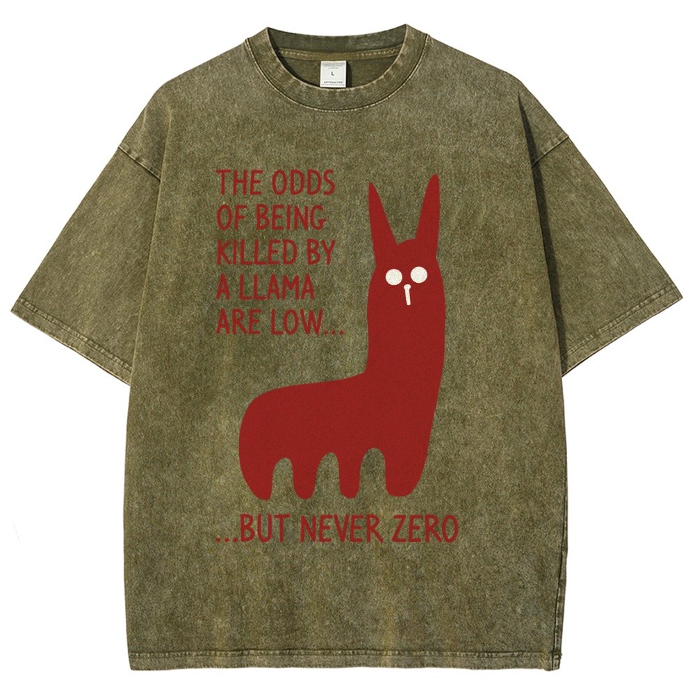 Killer Llama Vintage Distressed T-shirt