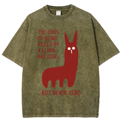Killer Llama Vintage Distressed T-shirt