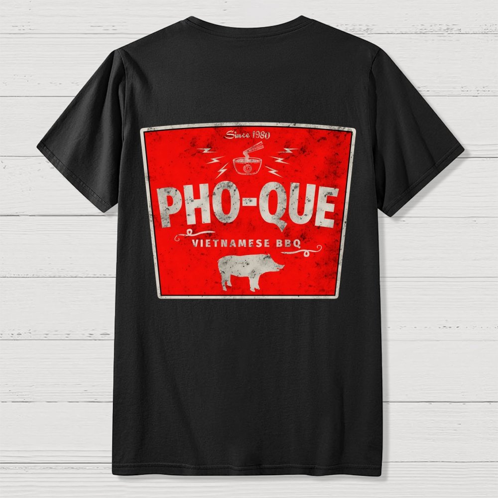 Pho Que Back Printing Geek T-Shirt
