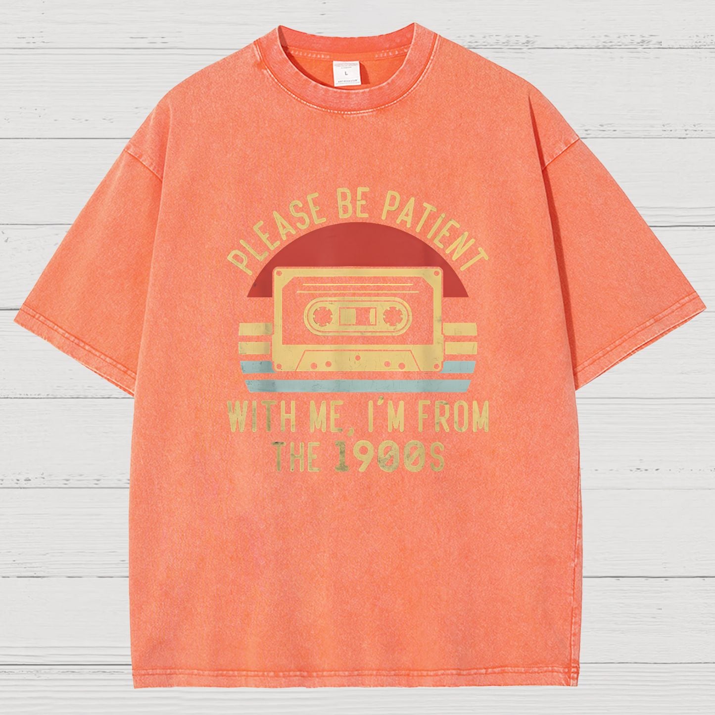 Please Be Patient with Me Im from the 1900s Geeky Vintage Distressed T-shirt