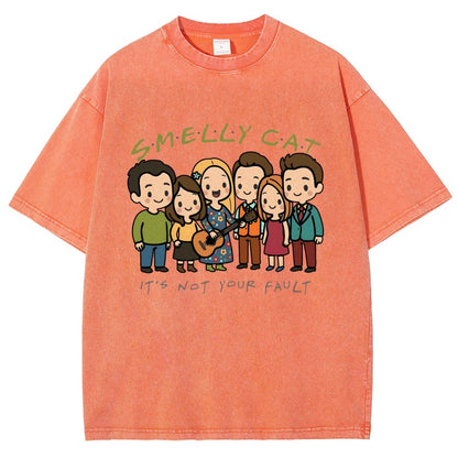 Stinky Feline Vintage Distressed T-shirt