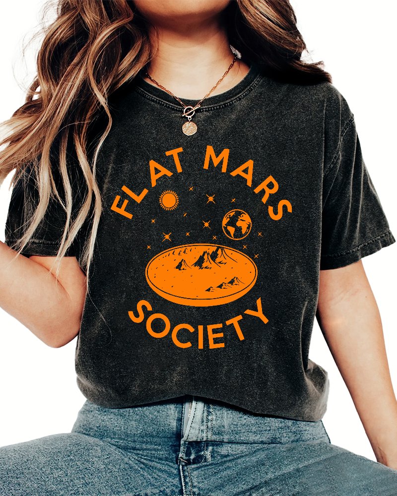 Flat Mars Vintage Distressed T-shirt