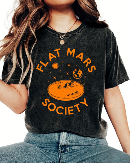 Flat Mars Vintage Distressed T-shirt