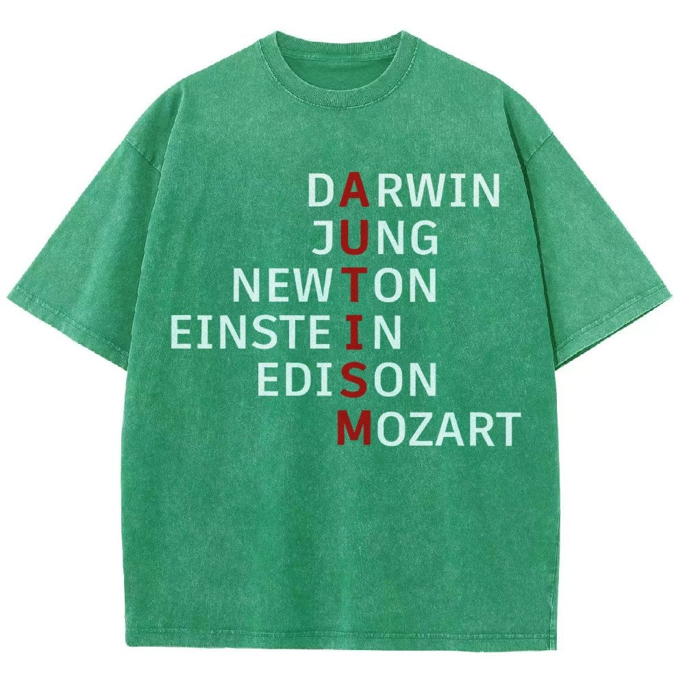Autism and genius: different ways of thinking Vintage Distressed T-shirt