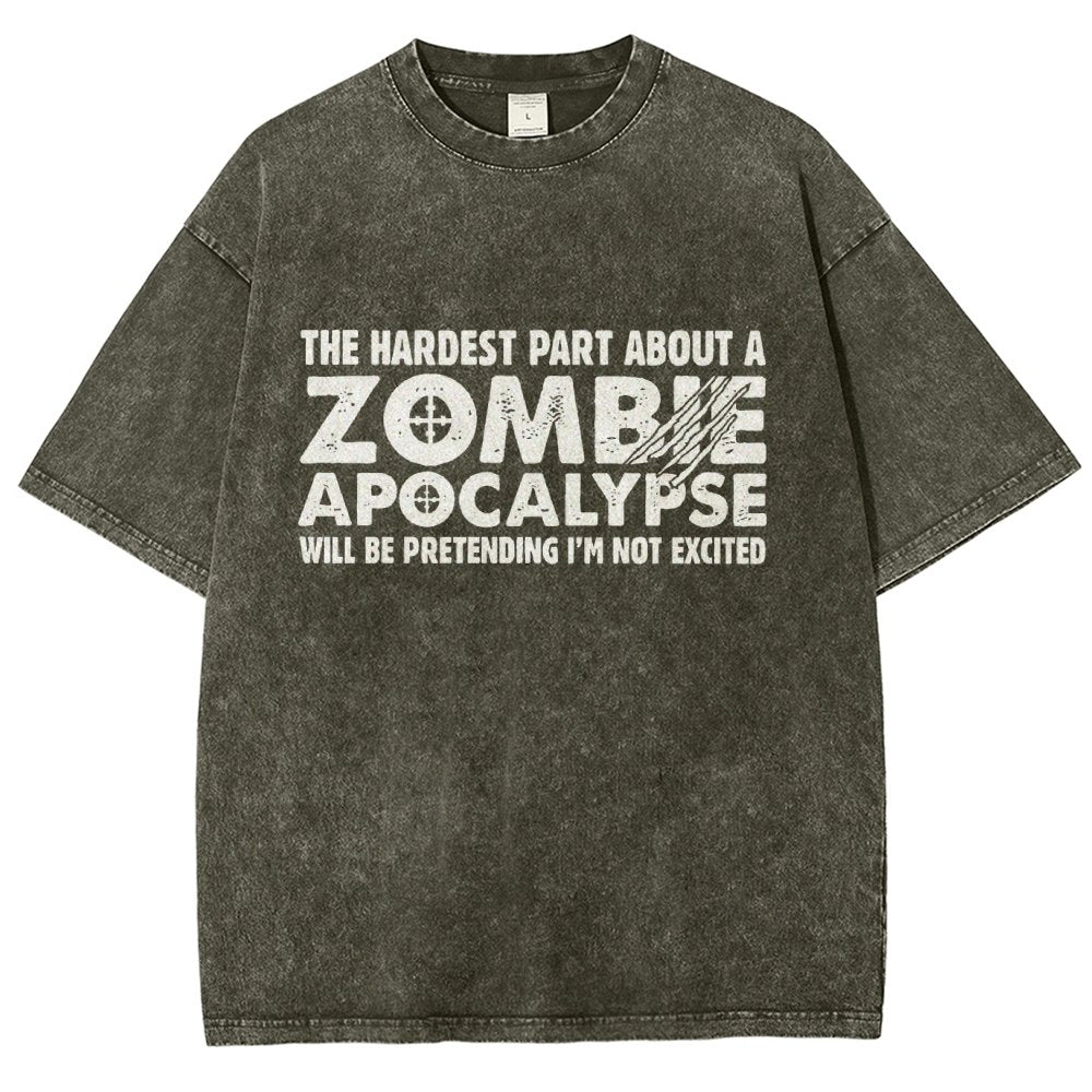 Zombie Apocalypse Vintage Distressed T-shirt