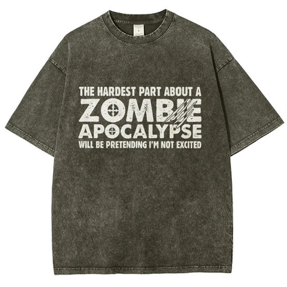 Zombie Apocalypse Vintage Distressed T-shirt