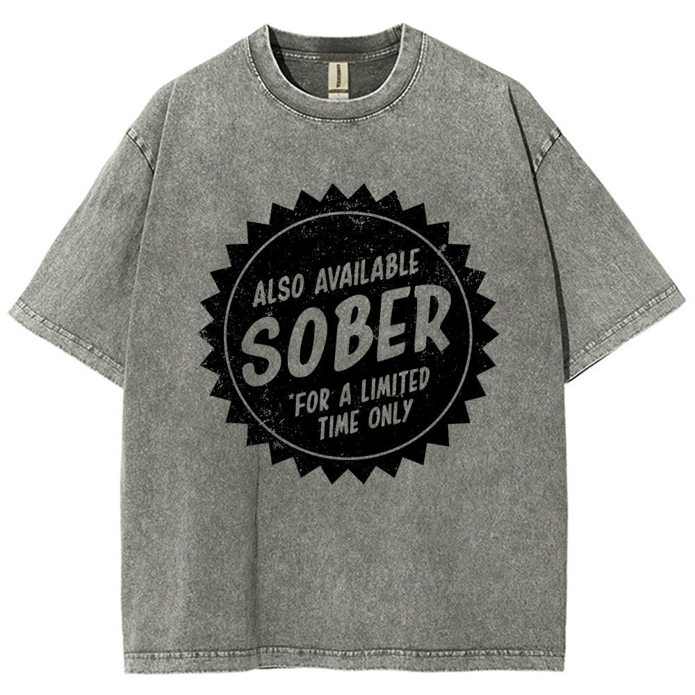 Also Available Sober Vintage Distressed T-shirt