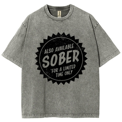 Also Available Sober Vintage Distressed T-shirt