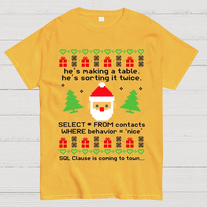 he's making a table Christmas Geek T-Shirt