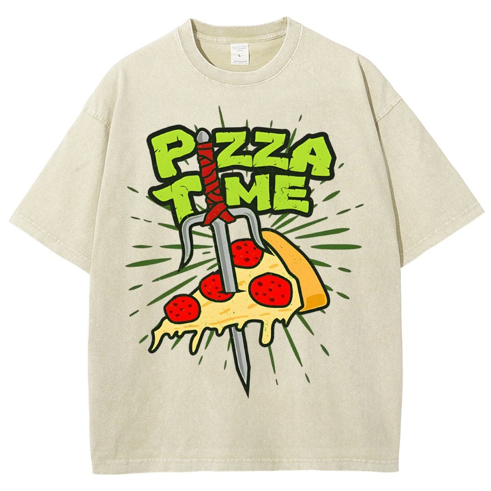 Pizza Time! Vintage Distressed T-shirt