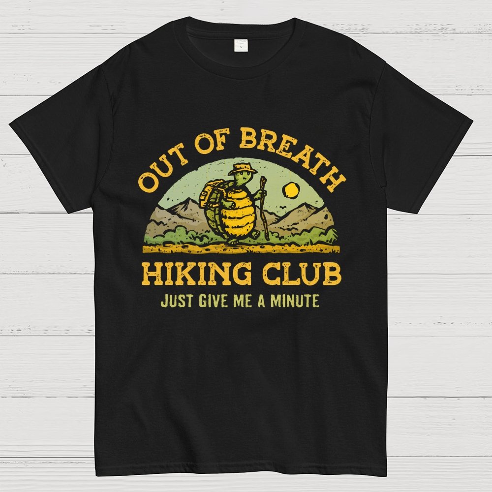 Out Of Breath Hiking Club Geek T-Shirt