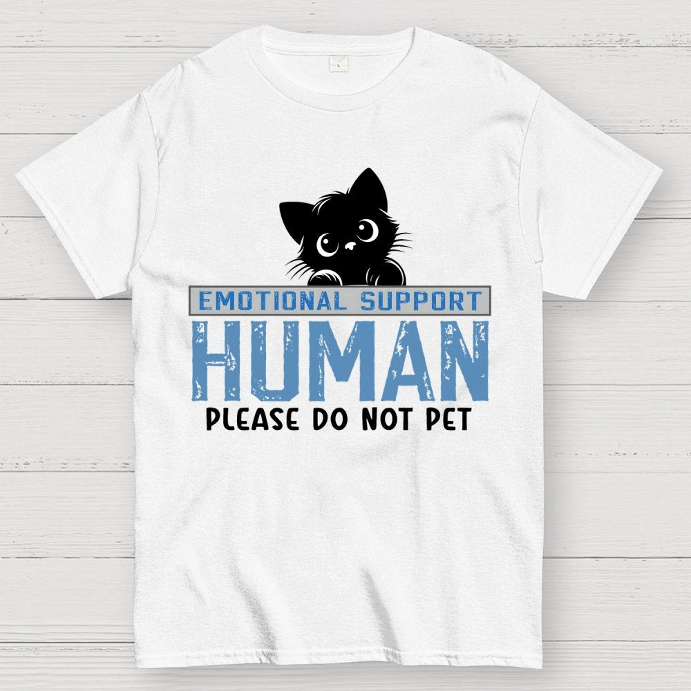 Emotional Support Human Of Cat Geek T-Shirt