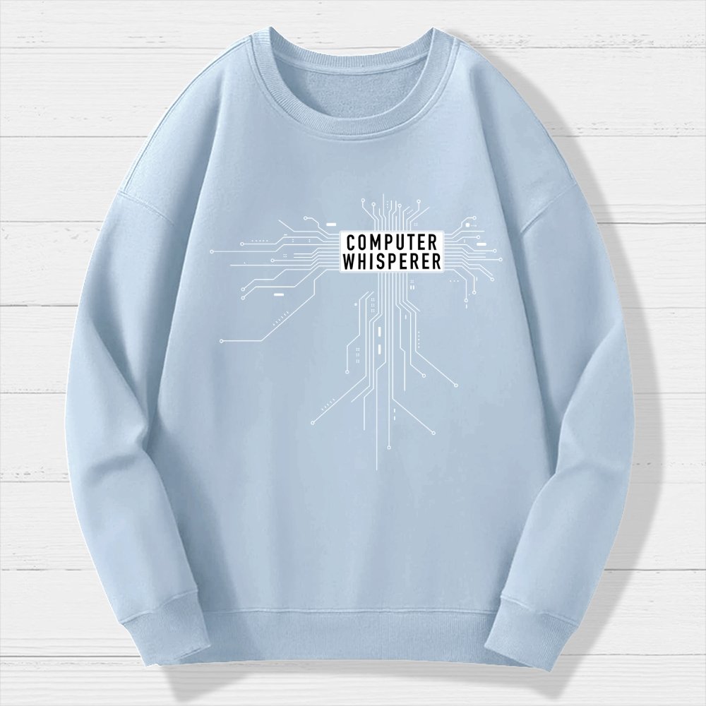 Computer Whisperer Geek Cotton Sweatshirt