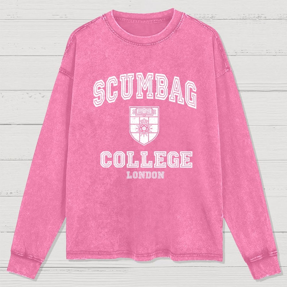 Scumbag College Washed Long Sleeve Tee