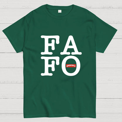 Generation X Gen X-er FAFO Geeky T-Shirt