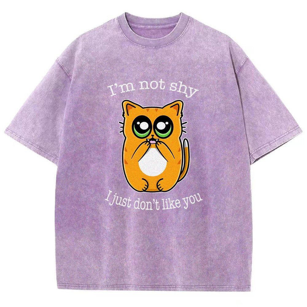 Not Shy Vintage Distressed T-shirt