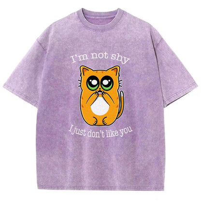 Not Shy Vintage Distressed T-shirt