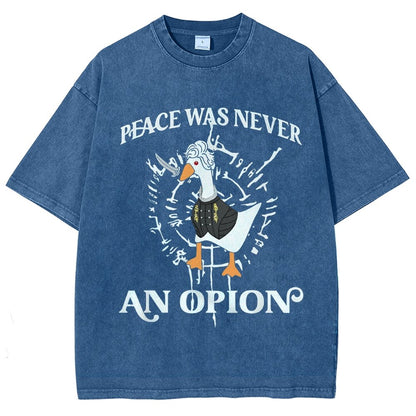 Peace Was Never An Opion Vintage Distressed T-shirt