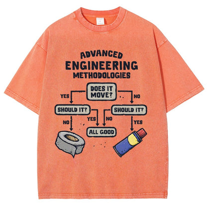 Advanced Engineering Vintage Distressed T-shirt