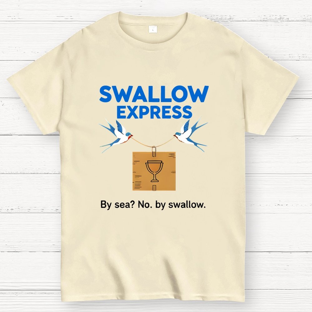 Swallow Express By Sea No, By Swallow Art Print Geek T-Shirt