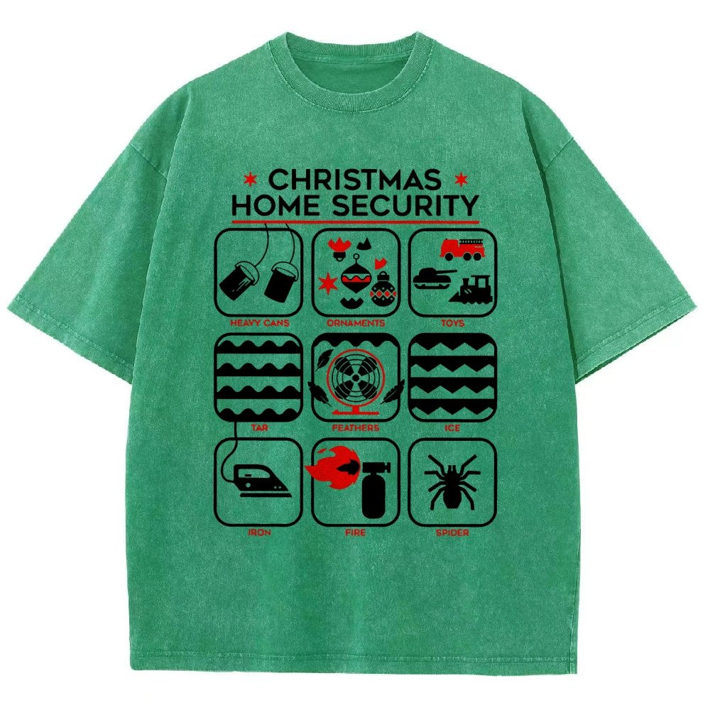 Christmas Home Security Vintage Distressed T-shirt