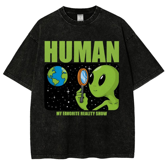Human  My Favorite Reality Show Vintage Distressed T-shirt