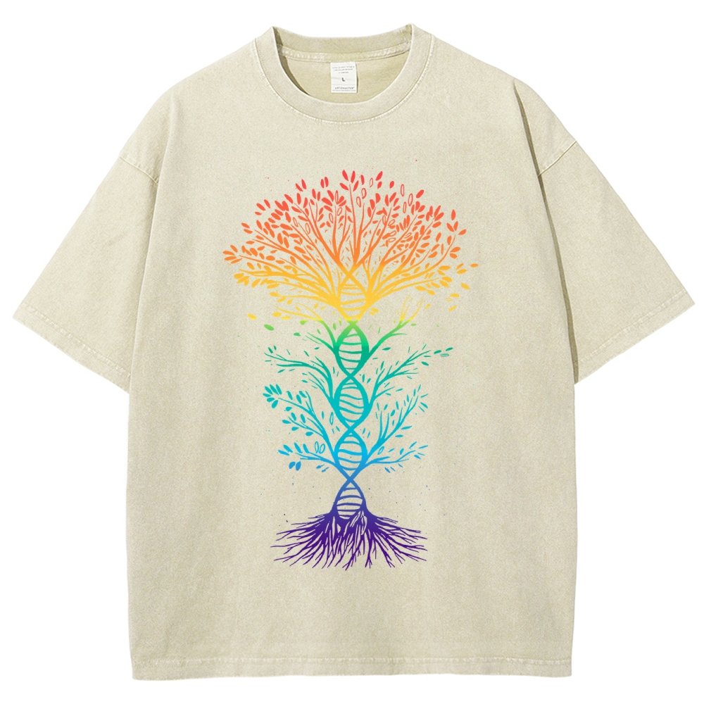 DNA Tree Of Life Science Vintage Distressed T-shirt