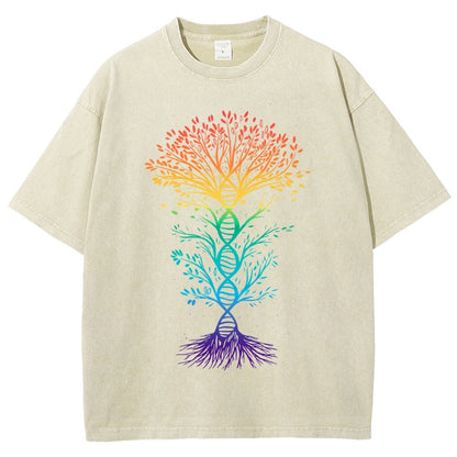 DNA Tree Of Life Science Vintage Distressed T-shirt