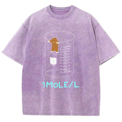 Ute One Mole Per Liter Chemistry Avogadros Day Vintage Distressed T-shirt