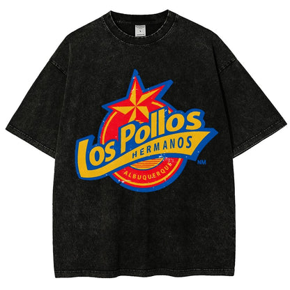 Los Pollos Hermoso Vintage Distressed T-shirt