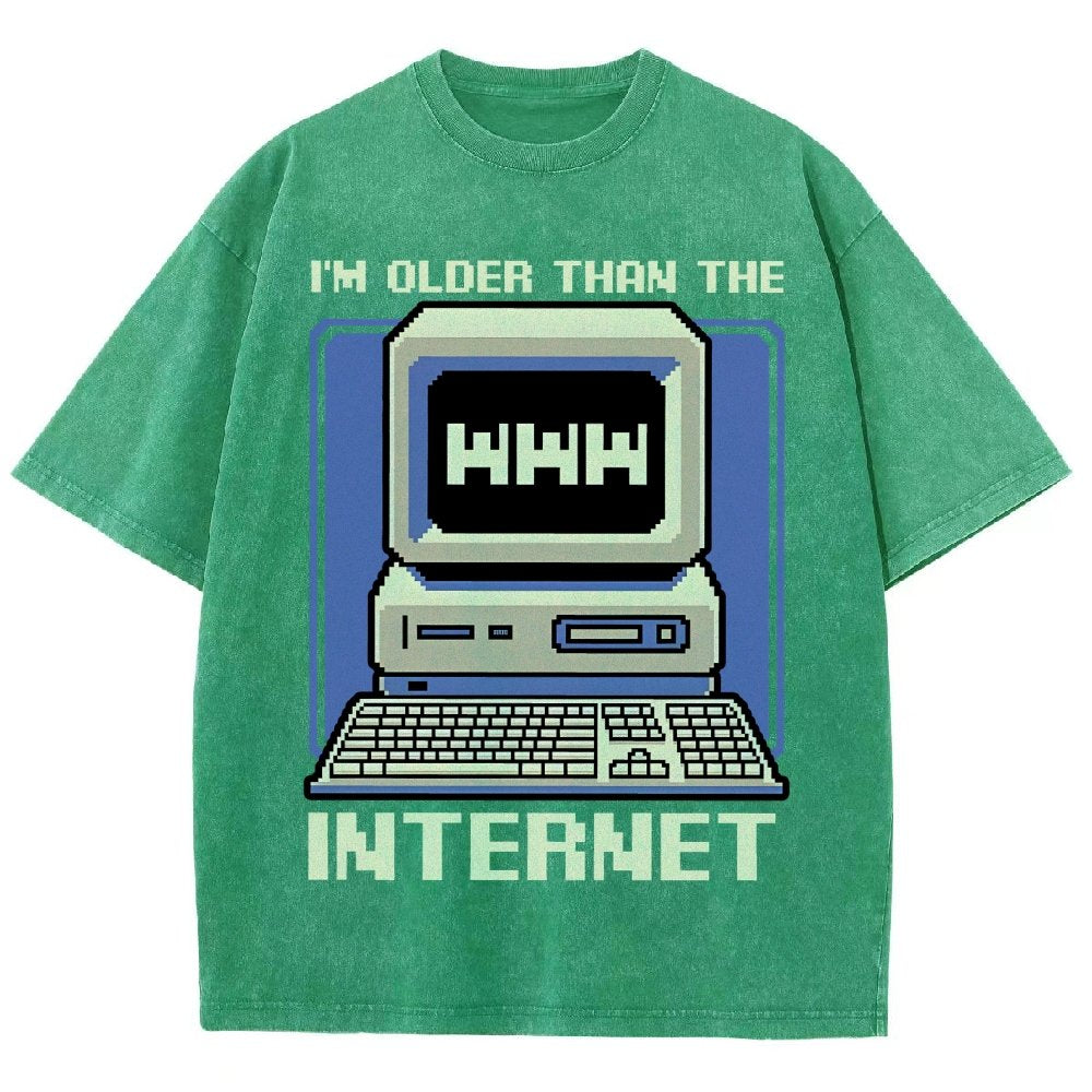Older Than The Internet Vintage Distressed T-shirt