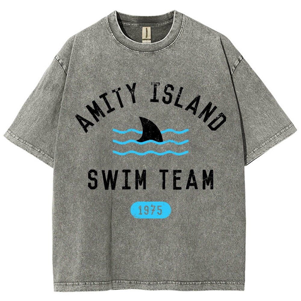 Sunny Bay Swim Team Vintage Distressed T-shirt