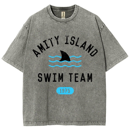 Sunny Bay Swim Team Vintage Distressed T-shirt