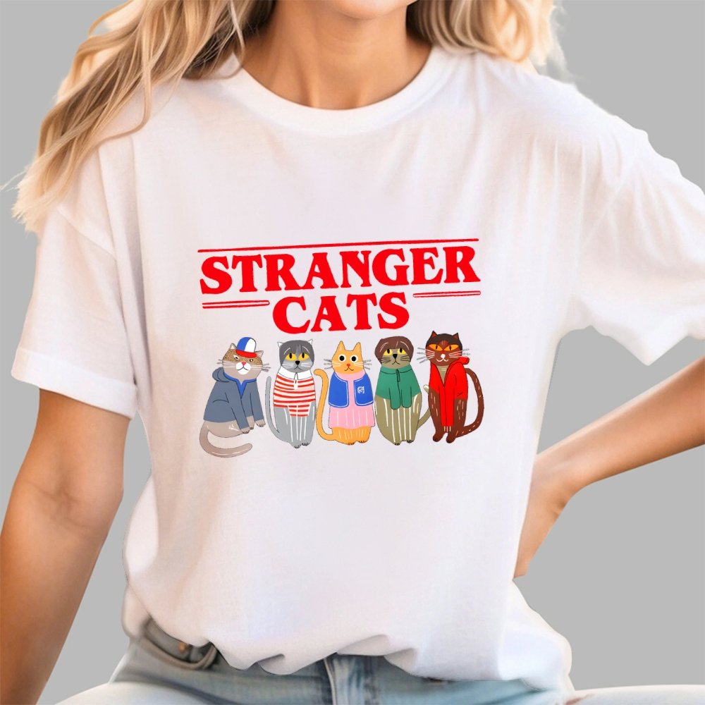 Stranger Cats Geek T-Shirt