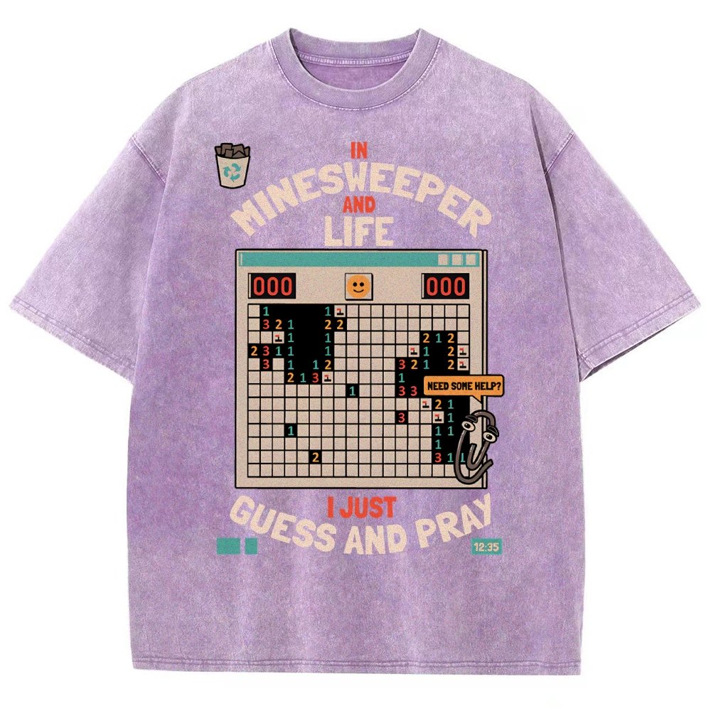 The Minesweeper Philosophy Vintage Distressed T-shirt