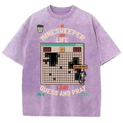 The Minesweeper Philosophy Vintage Distressed T-shirt