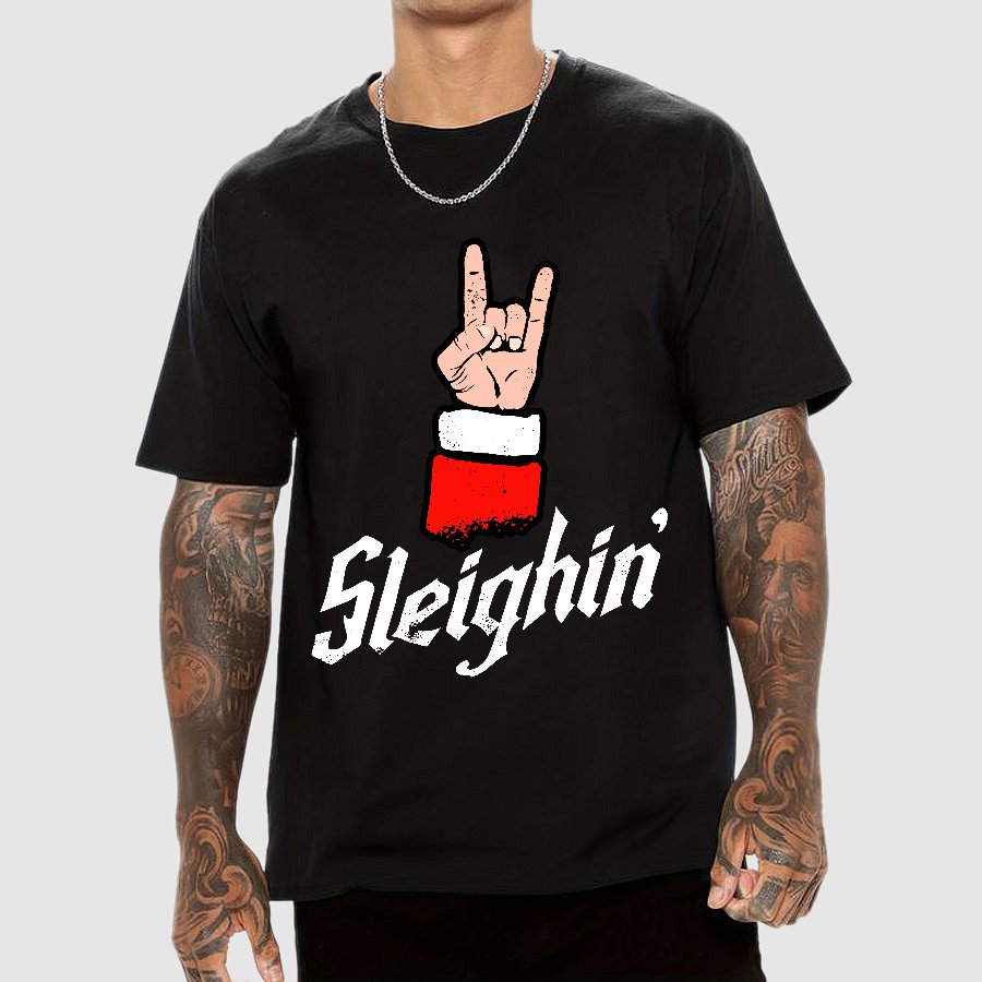 Sleighin' Christmas Geek T-Shirt