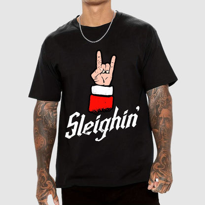 Sleighin' Christmas Geek T-Shirt