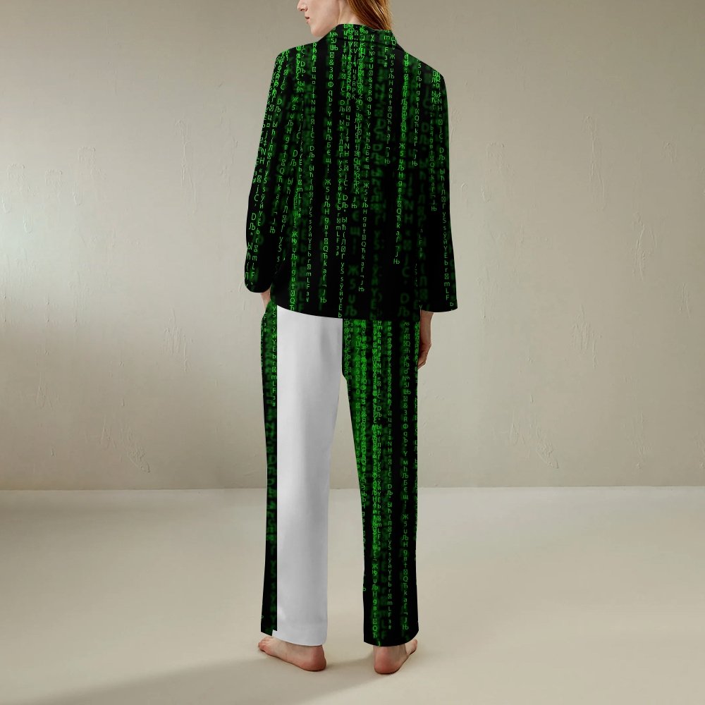 Programmer Offset Code Geek Long Sleeve Pajama Set
