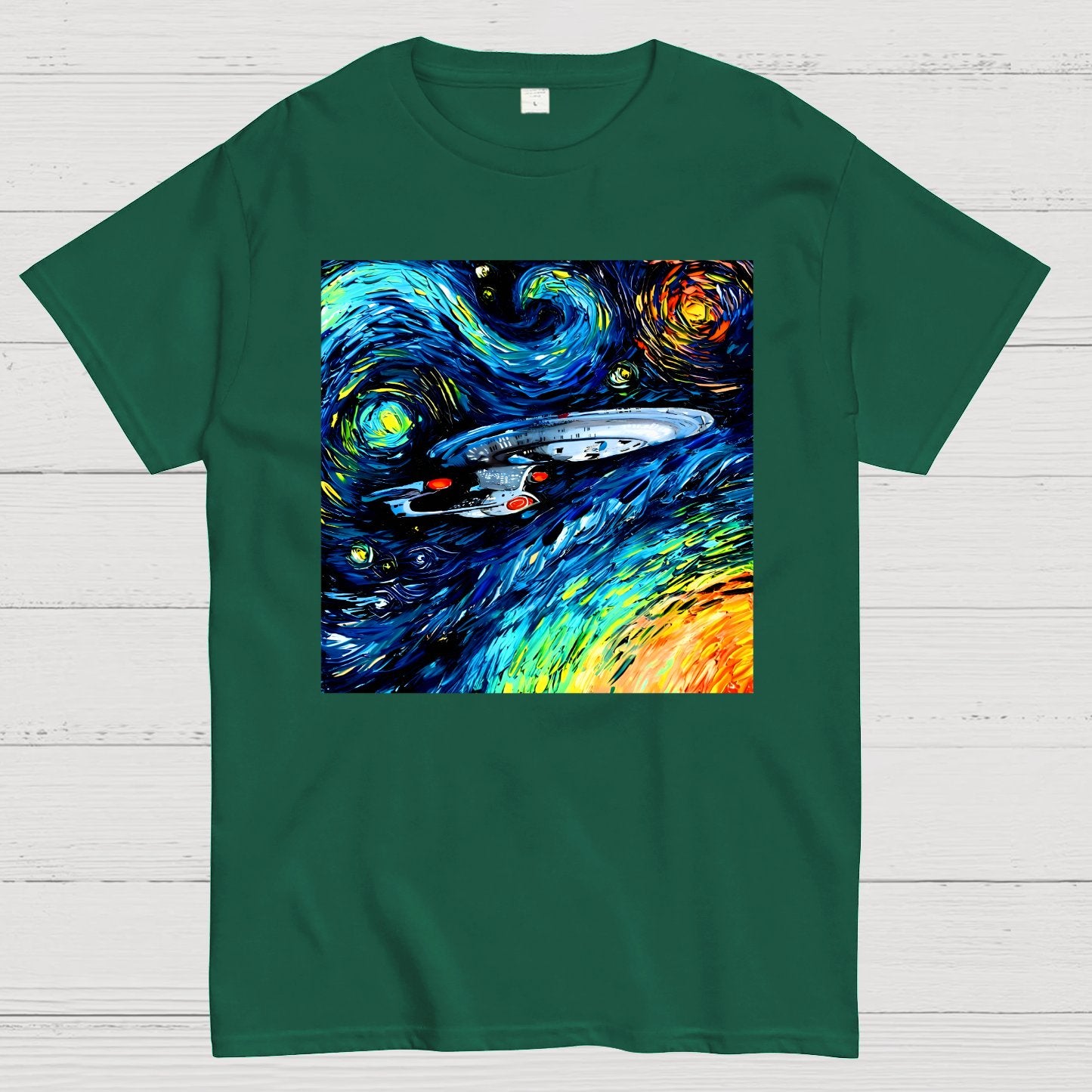 Van Gogh Never Adventurously Went Geek T-Shirt