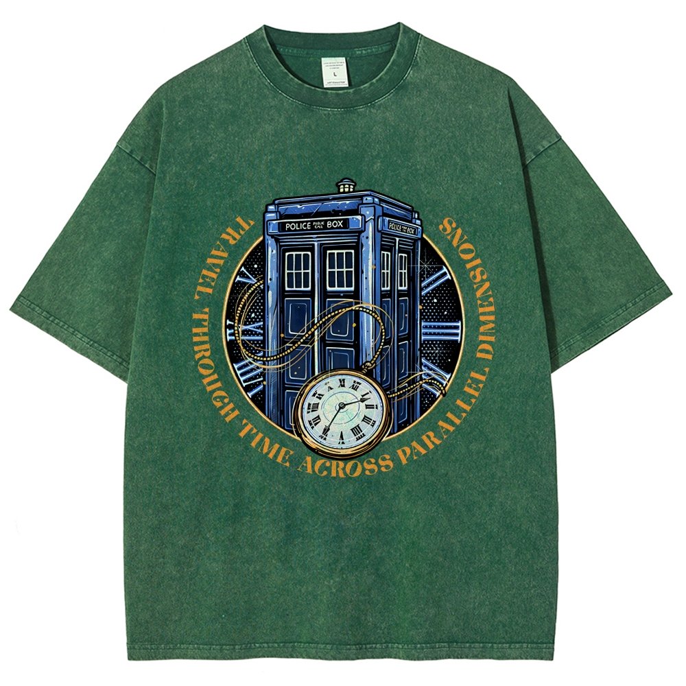 Across Parallel Dimensions Vintage Distressed T-shirt